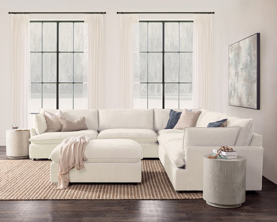 Caplan 6 Piece Sectional with Ottoman