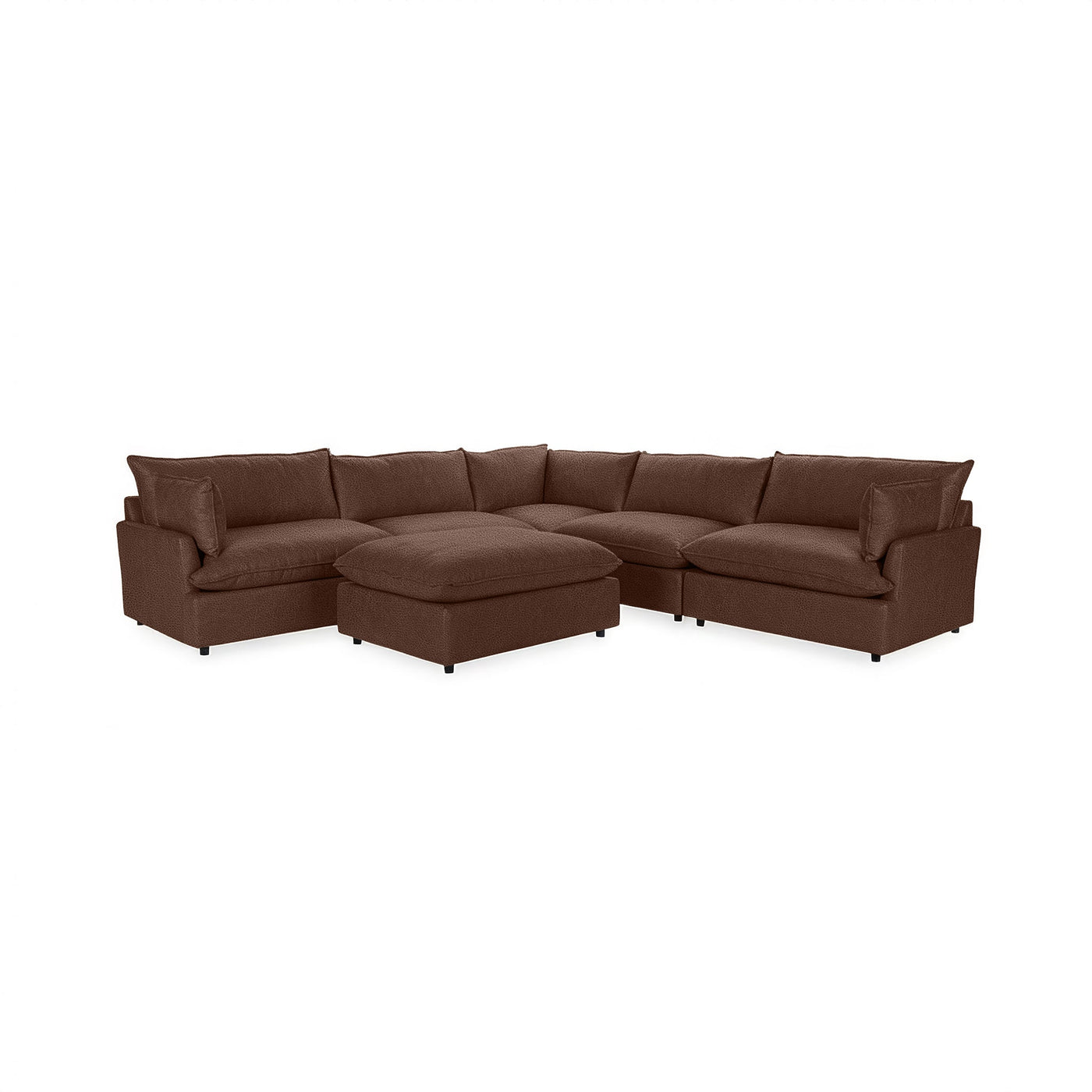 Caplan 6 Piece Sectional with Ottoman