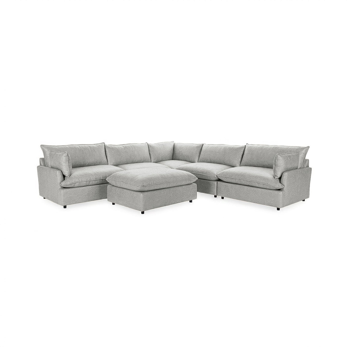 Caplan 6 Piece Sectional with Ottoman