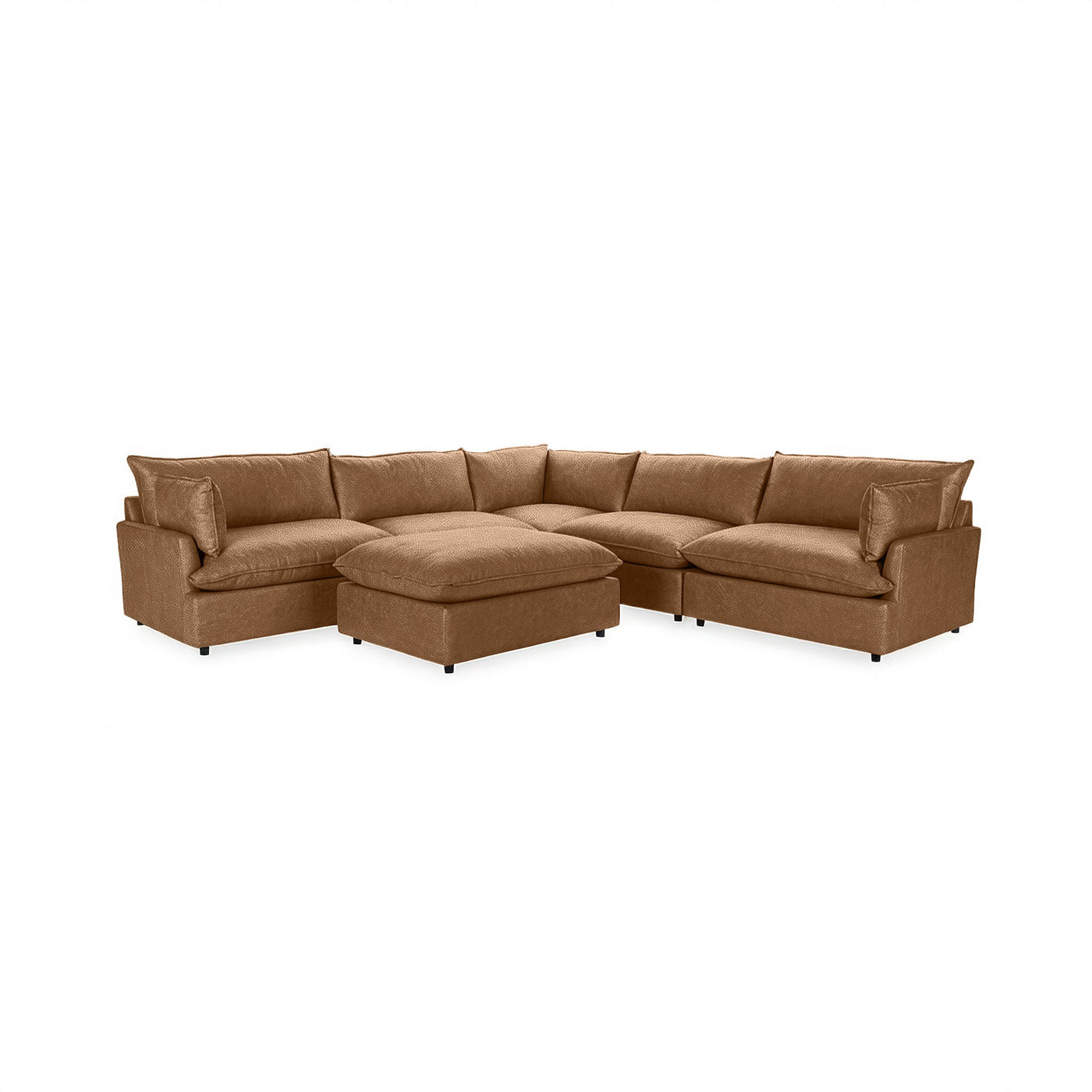 Caplan 6 Piece Sectional with Ottoman