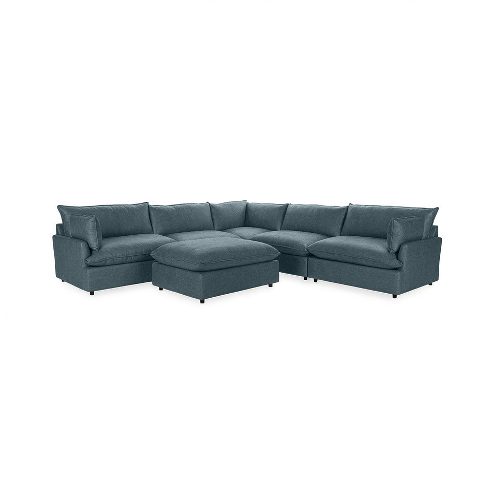 Caplan 6 Piece Sectional with Ottoman