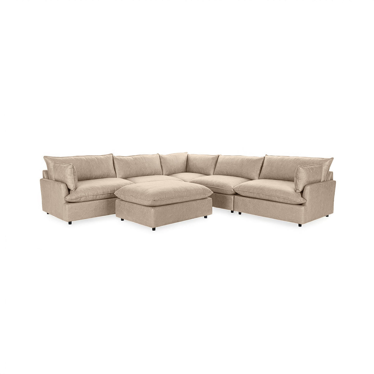 Caplan 6 Piece Sectional with Ottoman