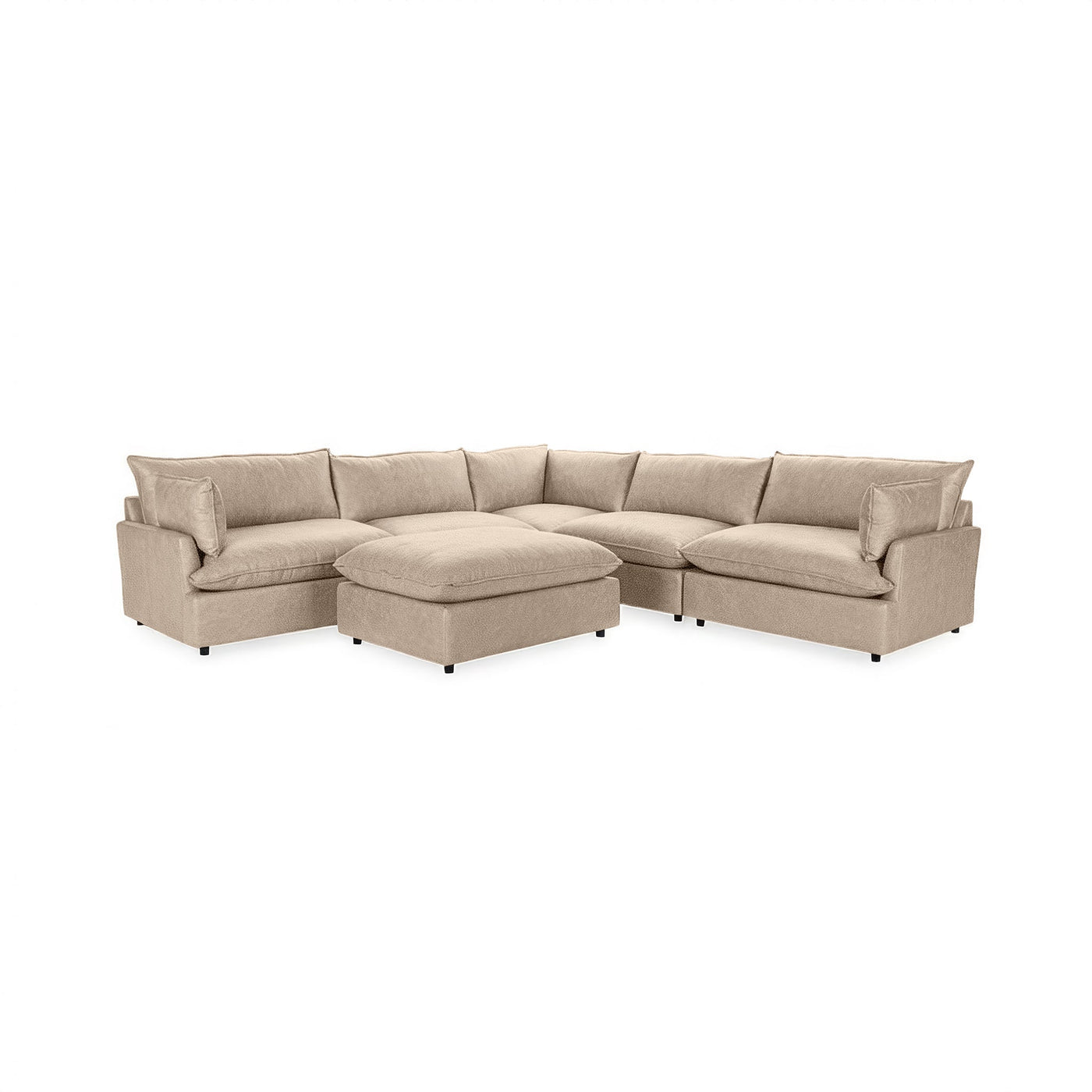 Caplan 6 Piece Sectional with Ottoman