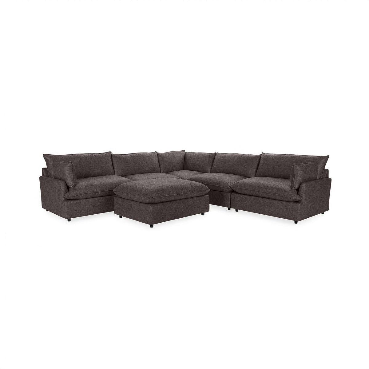 Caplan 6 Piece Sectional with Ottoman