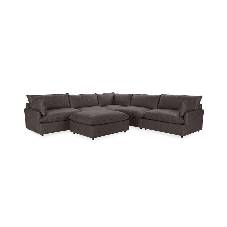 Caplan 6 Piece Sectional with Ottoman
