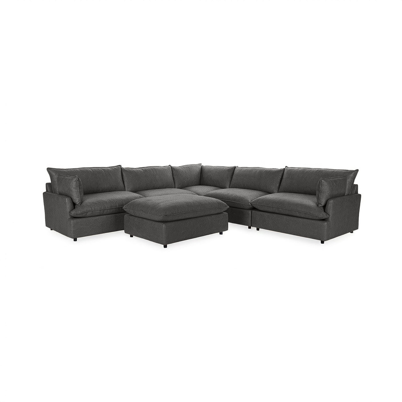 Caplan 6 Piece Sectional with Ottoman