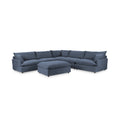 Caplan 6 Piece Sectional with Ottoman