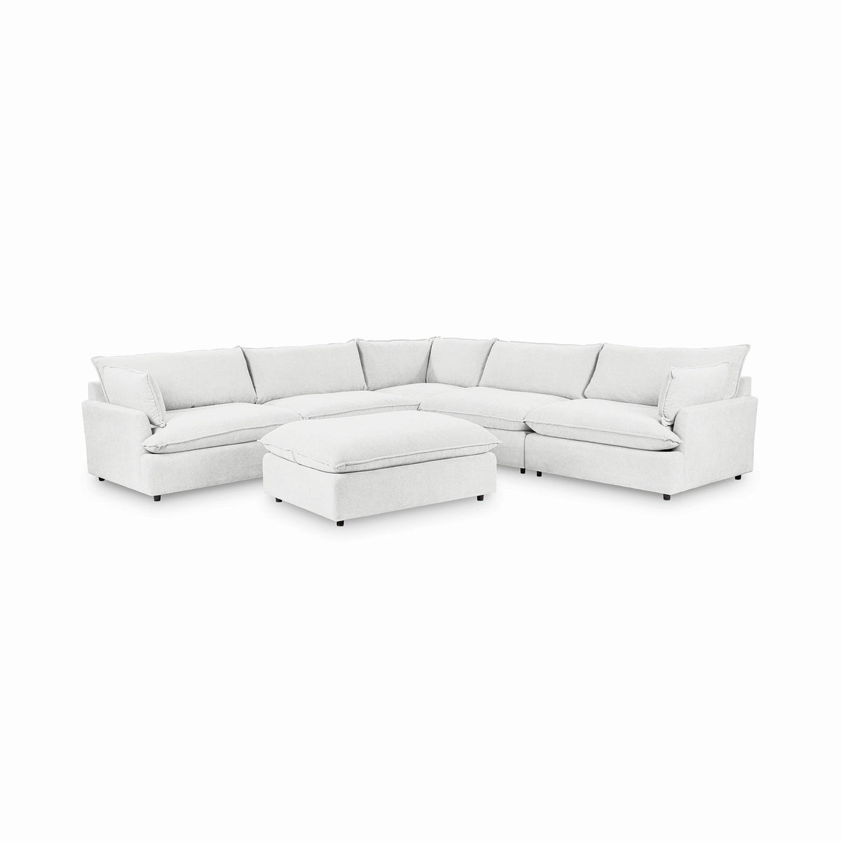 Caplan 6 Piece Sectional with Ottoman