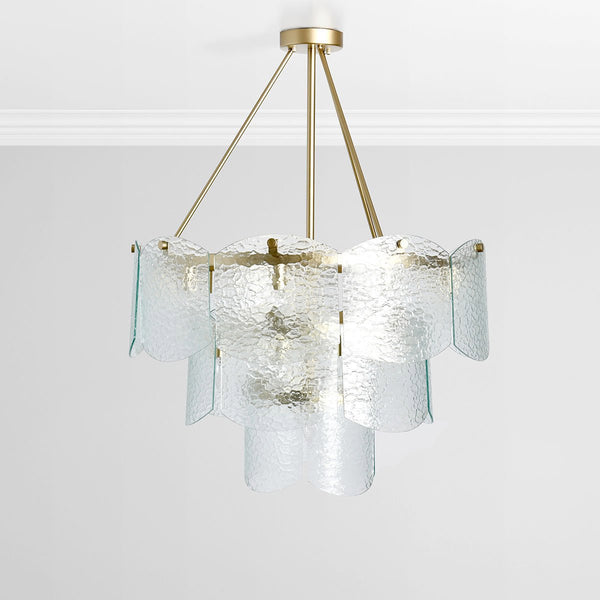 Theresa Glass Round Chandelier
