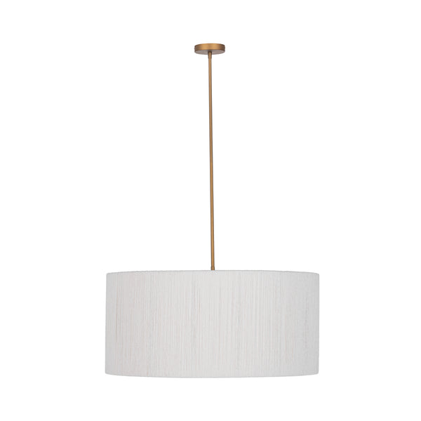 Allyn Rattan Round Pendant