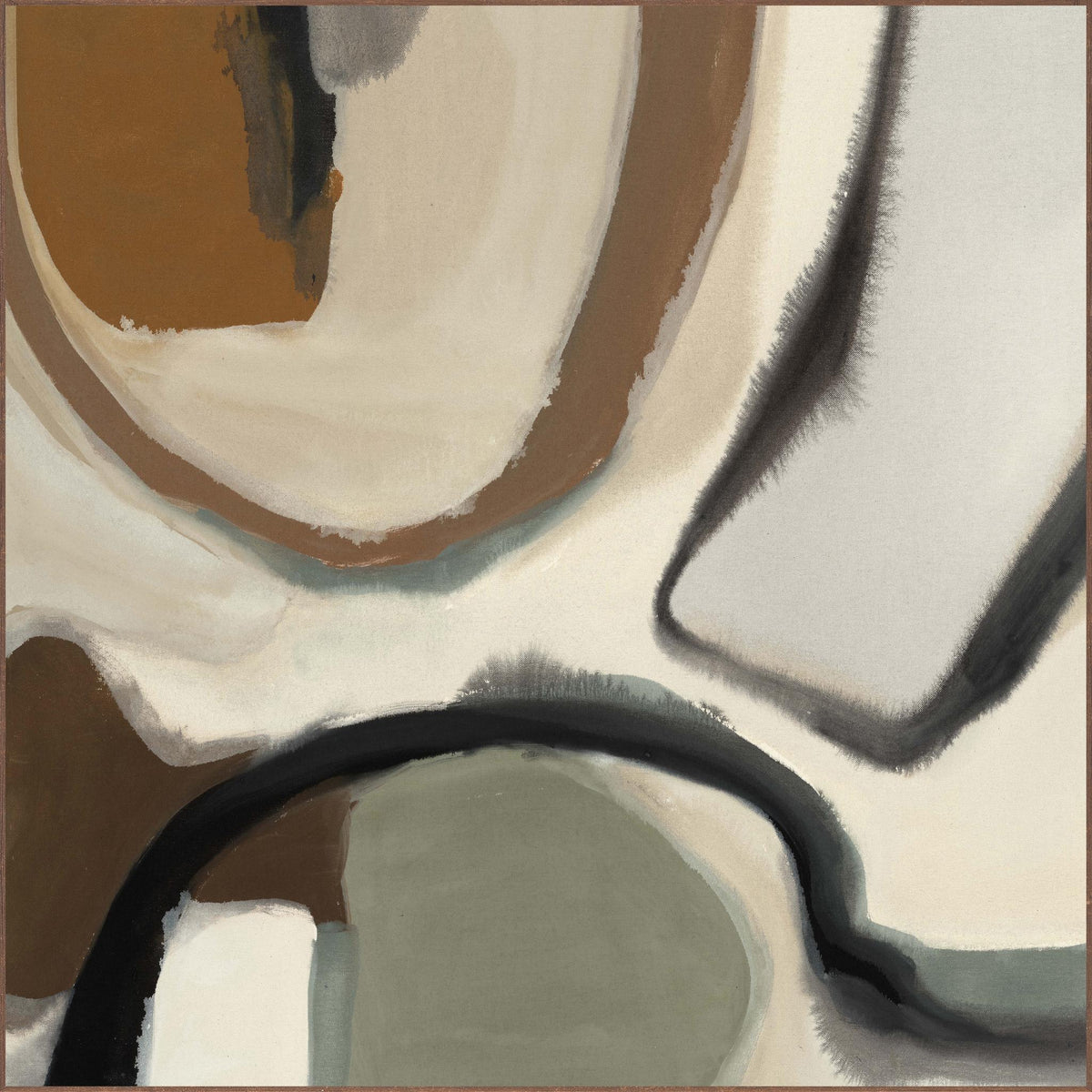 Neutral Swirls Painting Art by Buddy Whitlock
