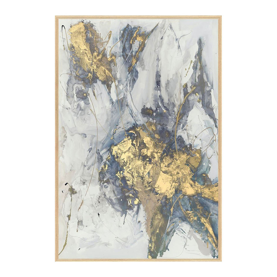 Aqua Gold Painting by Buddy Whitlock