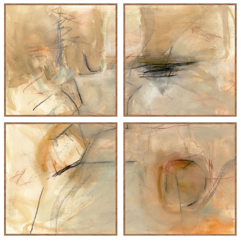 Ochre II Painting Set of 4 by Buddy Whitlock