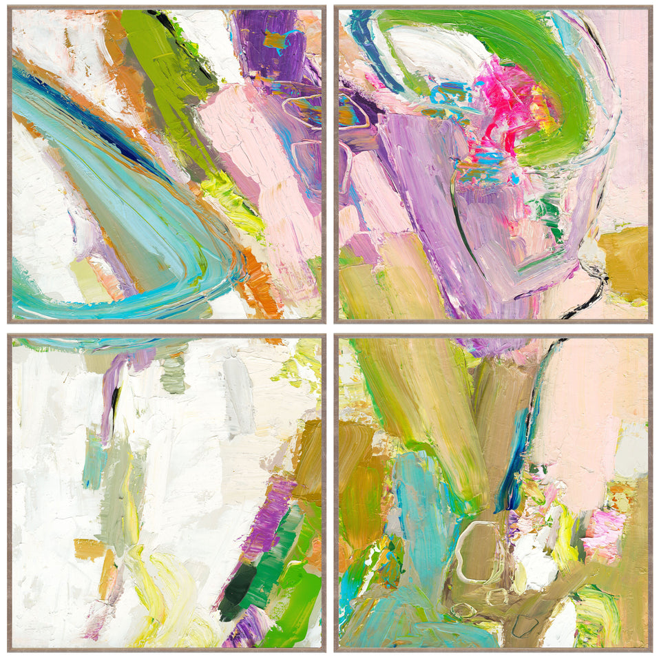 Swoosh Painting Set of 4 by Buddy Whitlock
