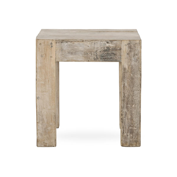 Giza Reclaimed Wood Rectangle End Table lifestyle