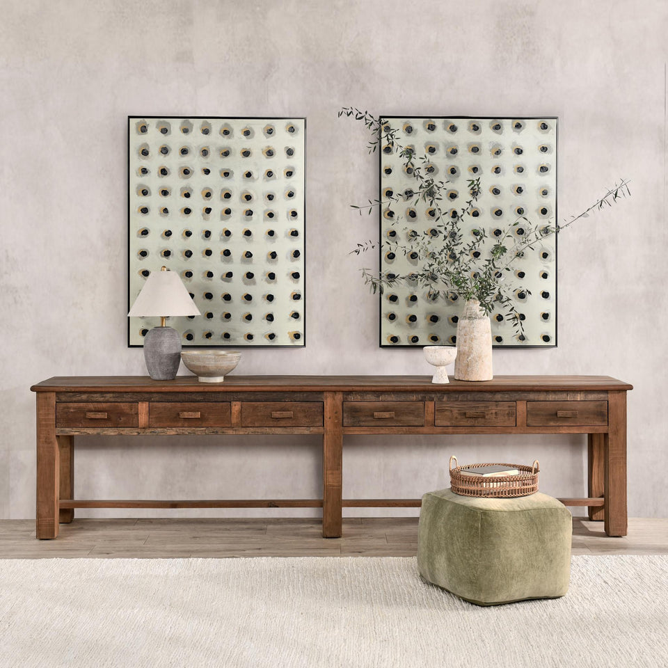 Ezra 6 Drawer Console Table