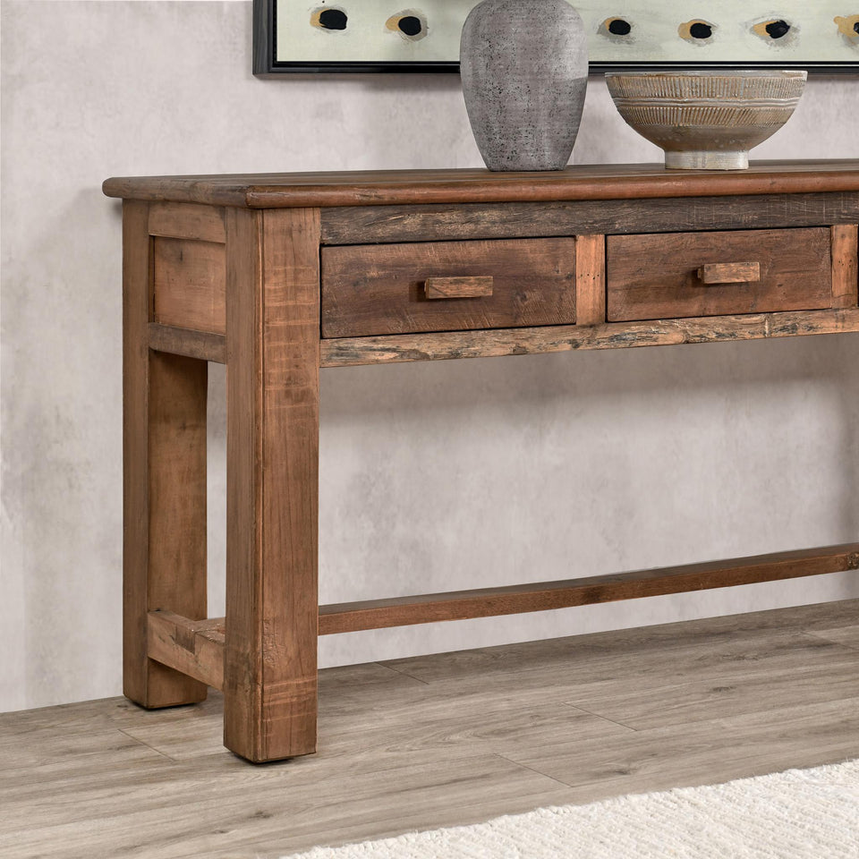 Ezra 6 Drawer Console Table