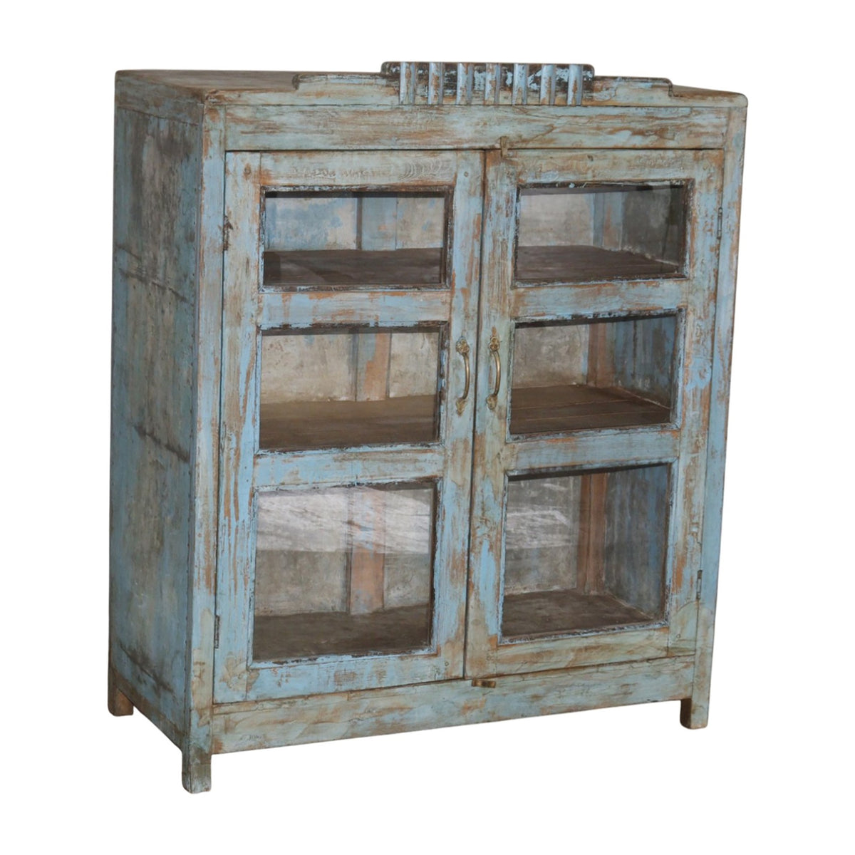 Wooden Glass Almirah