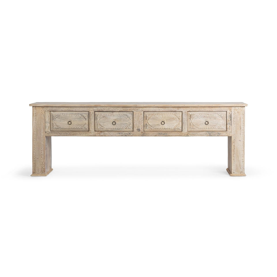 Qena 4 Drawer Console Table