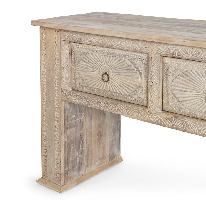 Qena 4 Drawer Console Table