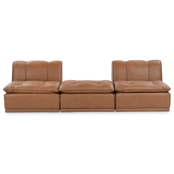 Haven Upholstered Modular 2pc Sectional w/ Ottoman lifestyle