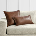 SLD Leather Pillow