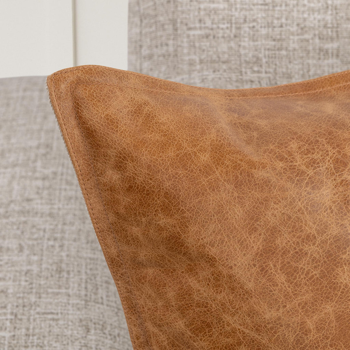 SLD Leather Pillow