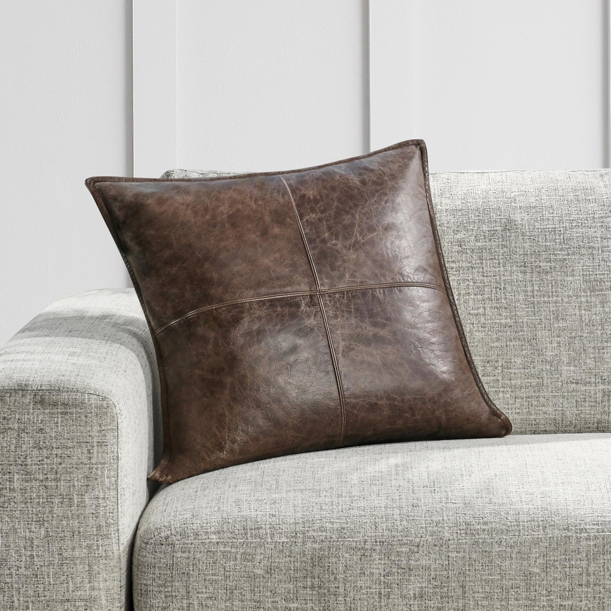 SLD Leather Pillow