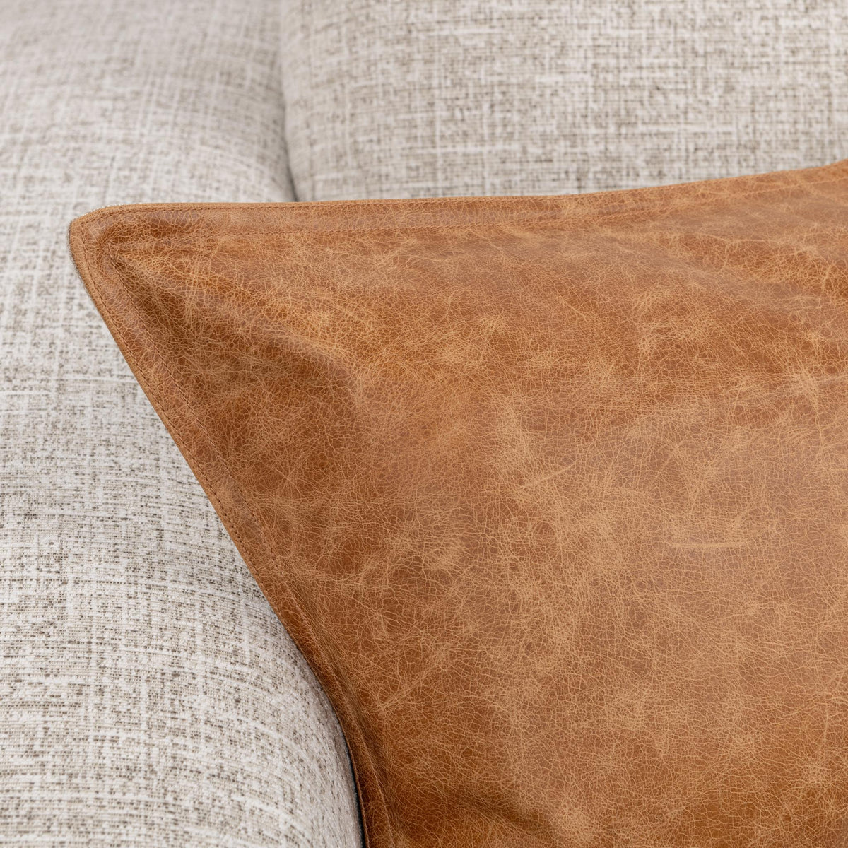 SLD Leather Pillow