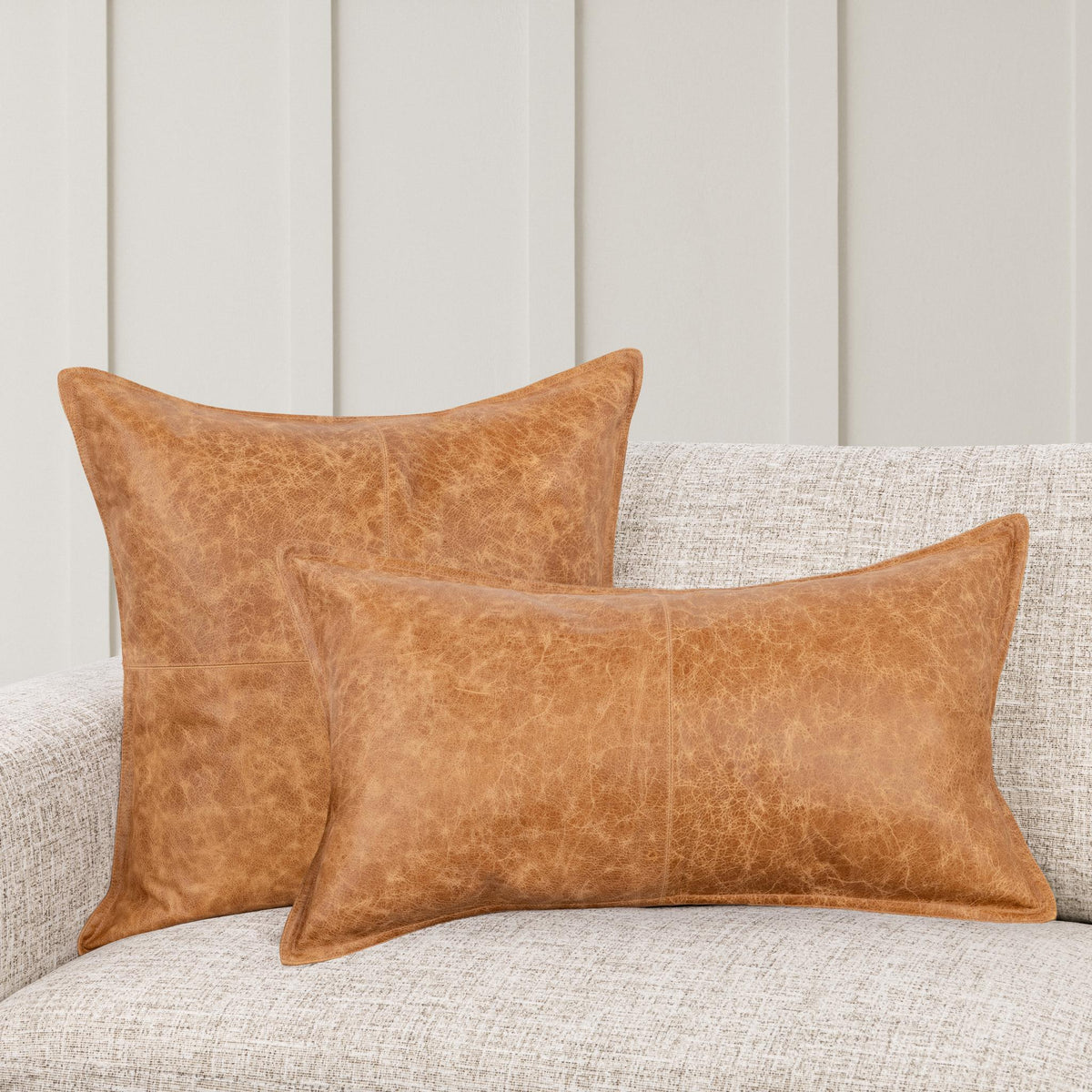 SLD Leather Pillow