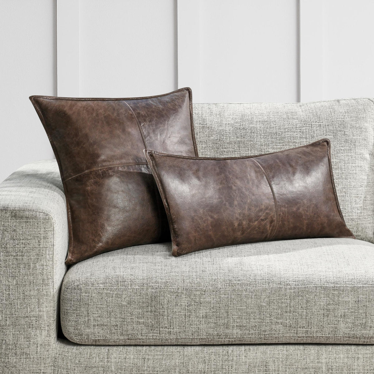 SLD Leather Pillow