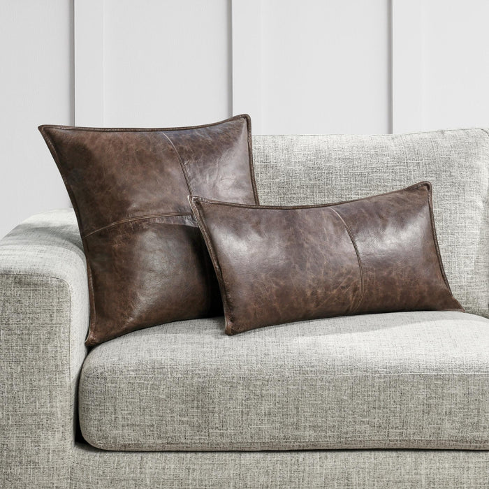 SLD Leather Pillow