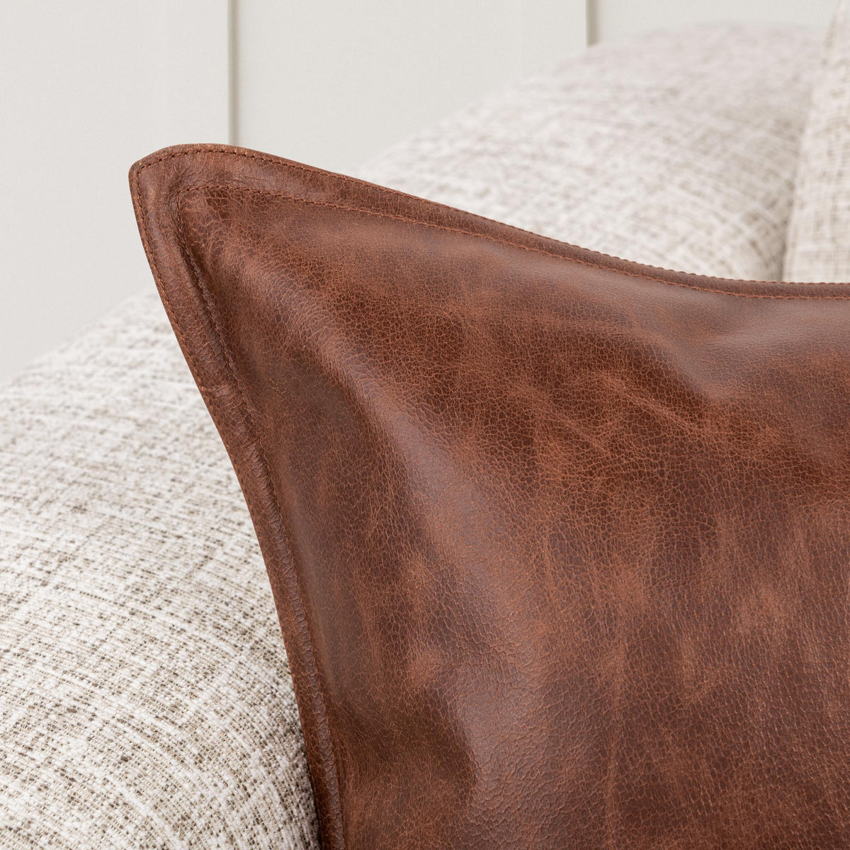 SLD Leather Pillow