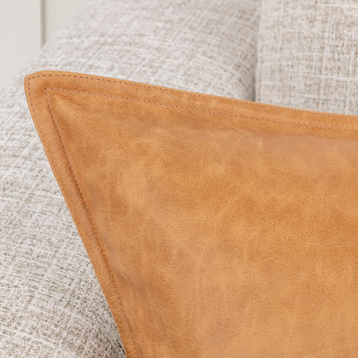 SLD Leather Pillow