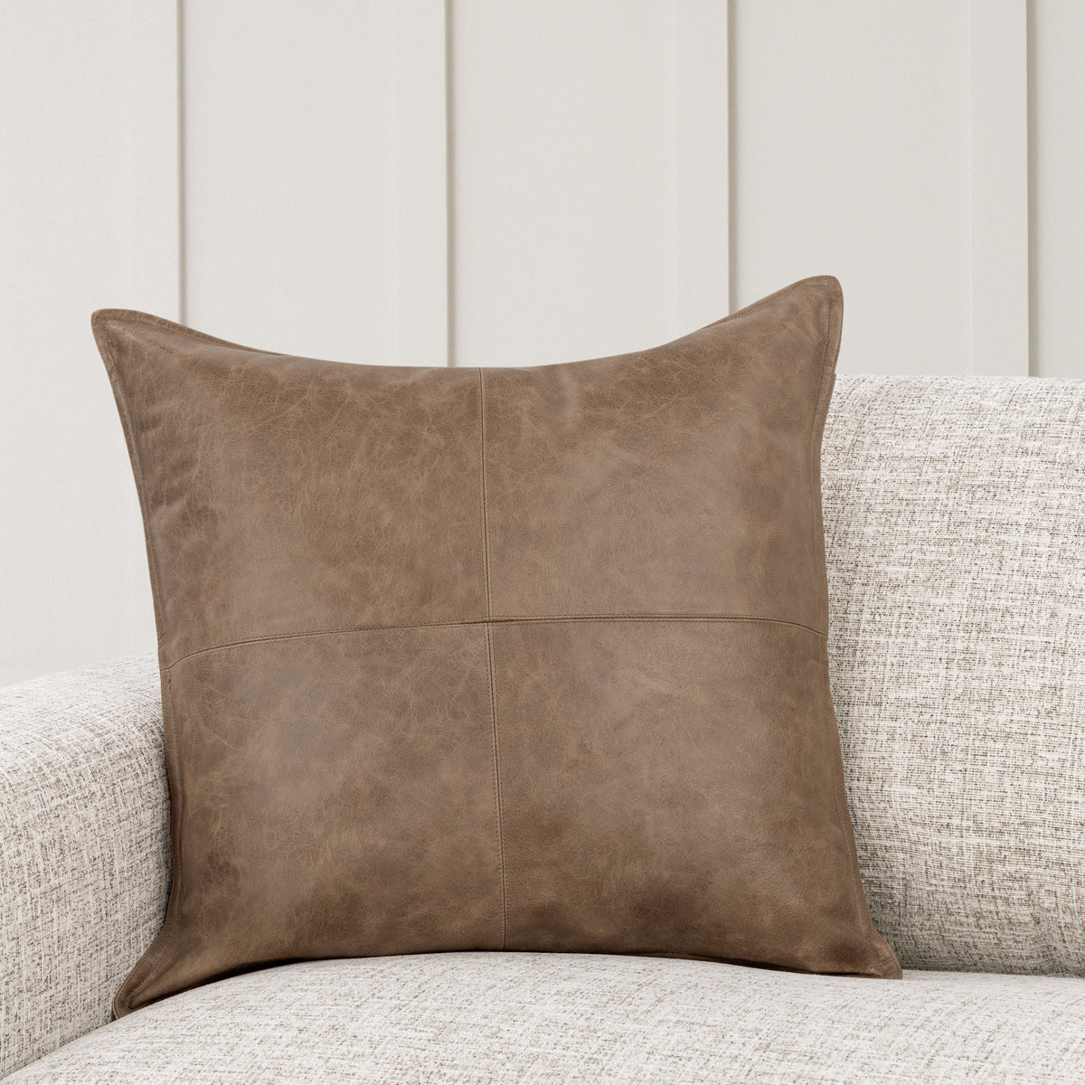 SLD Leather Pillow