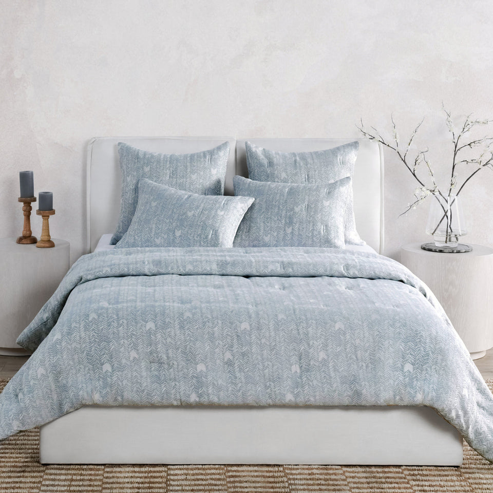 French Herringbone Comforter Collection