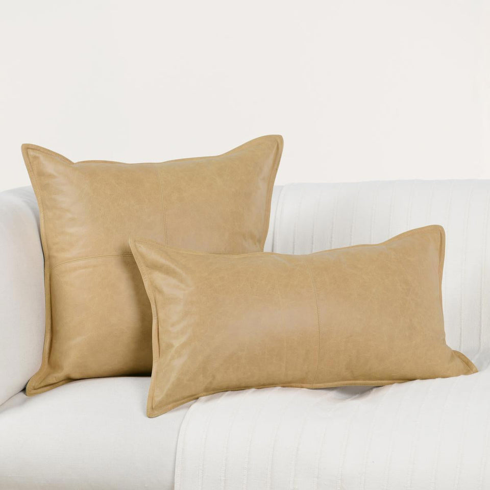 SLD Leather Pillow