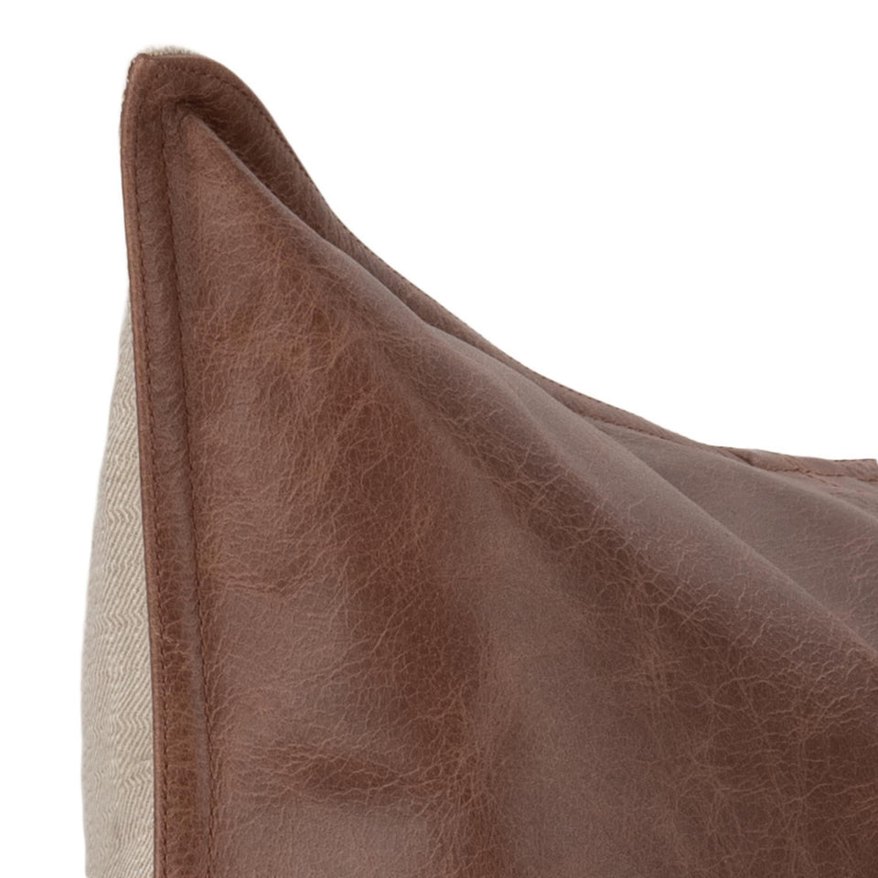 SLD Leather Pillow