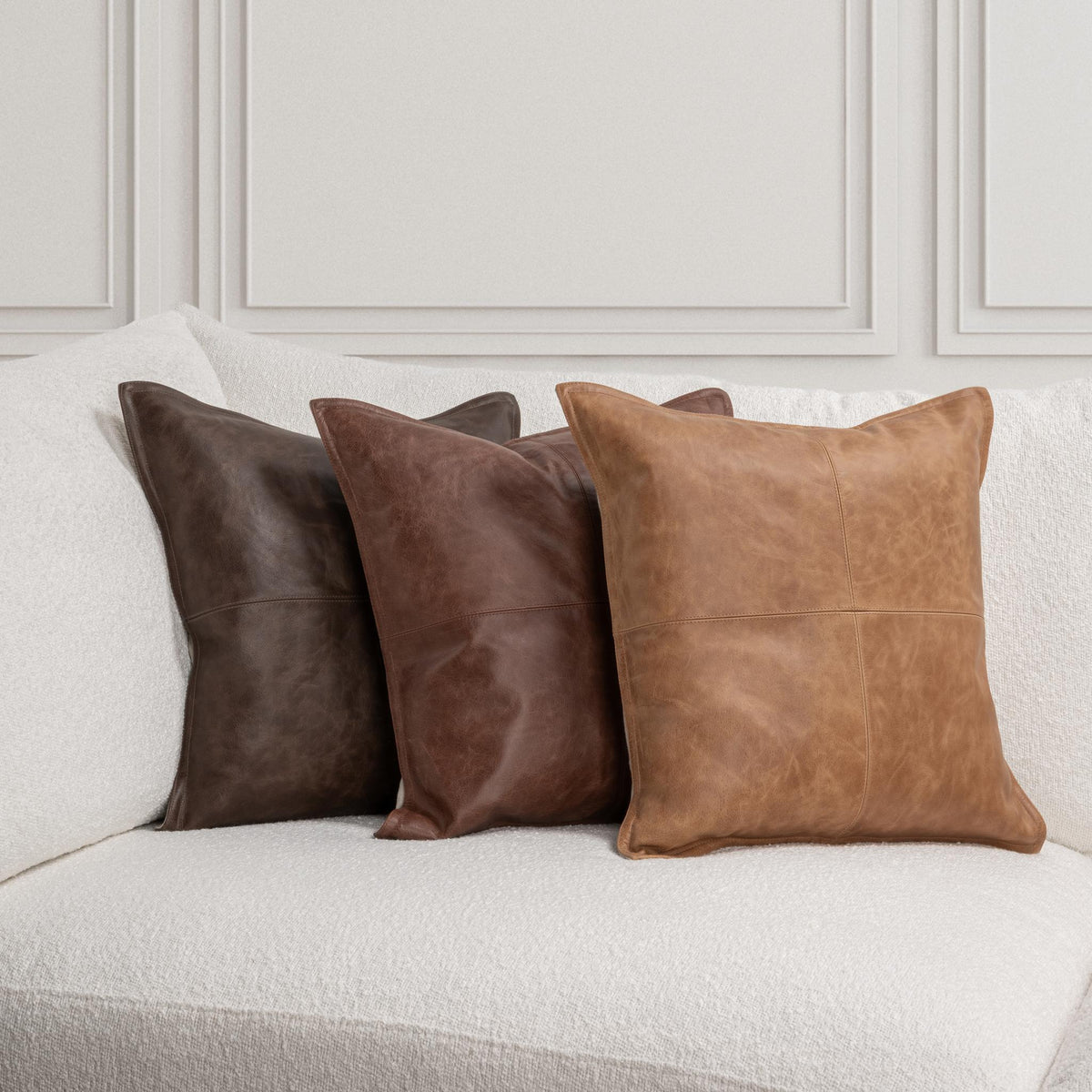 SLD Leather Pillow