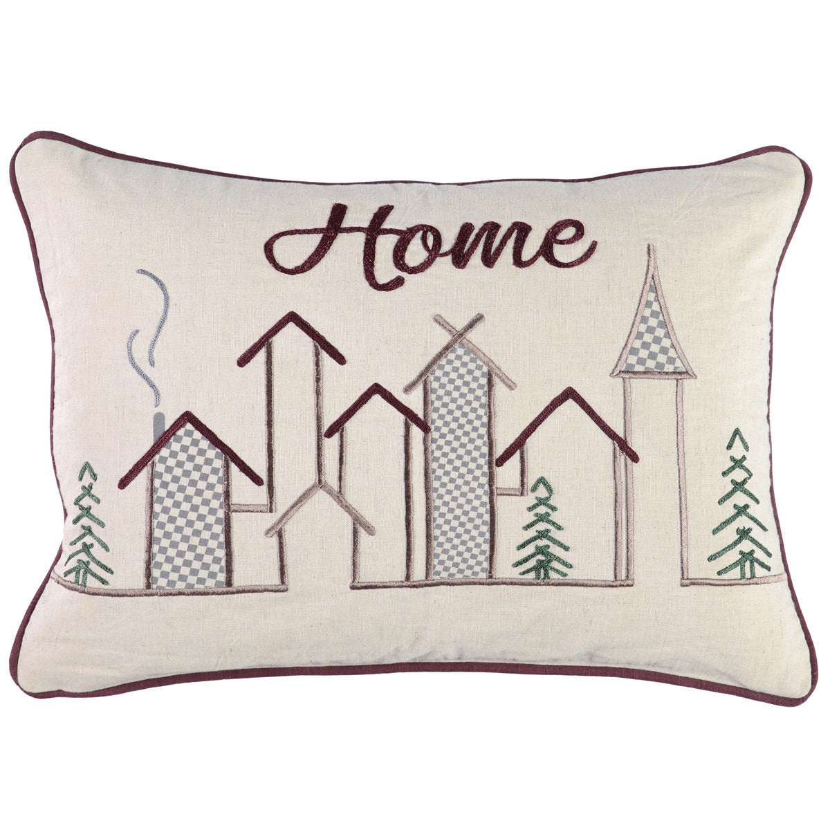 VE Winter Town Pillow