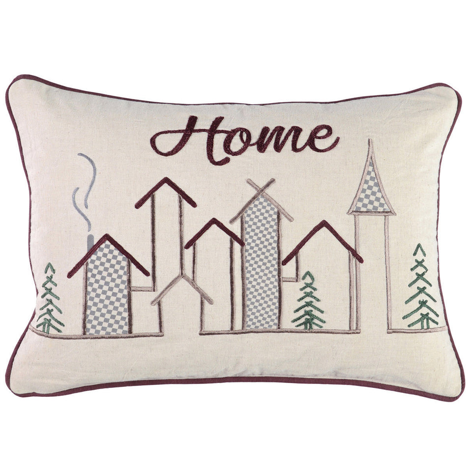 VE Winter Town Pillow