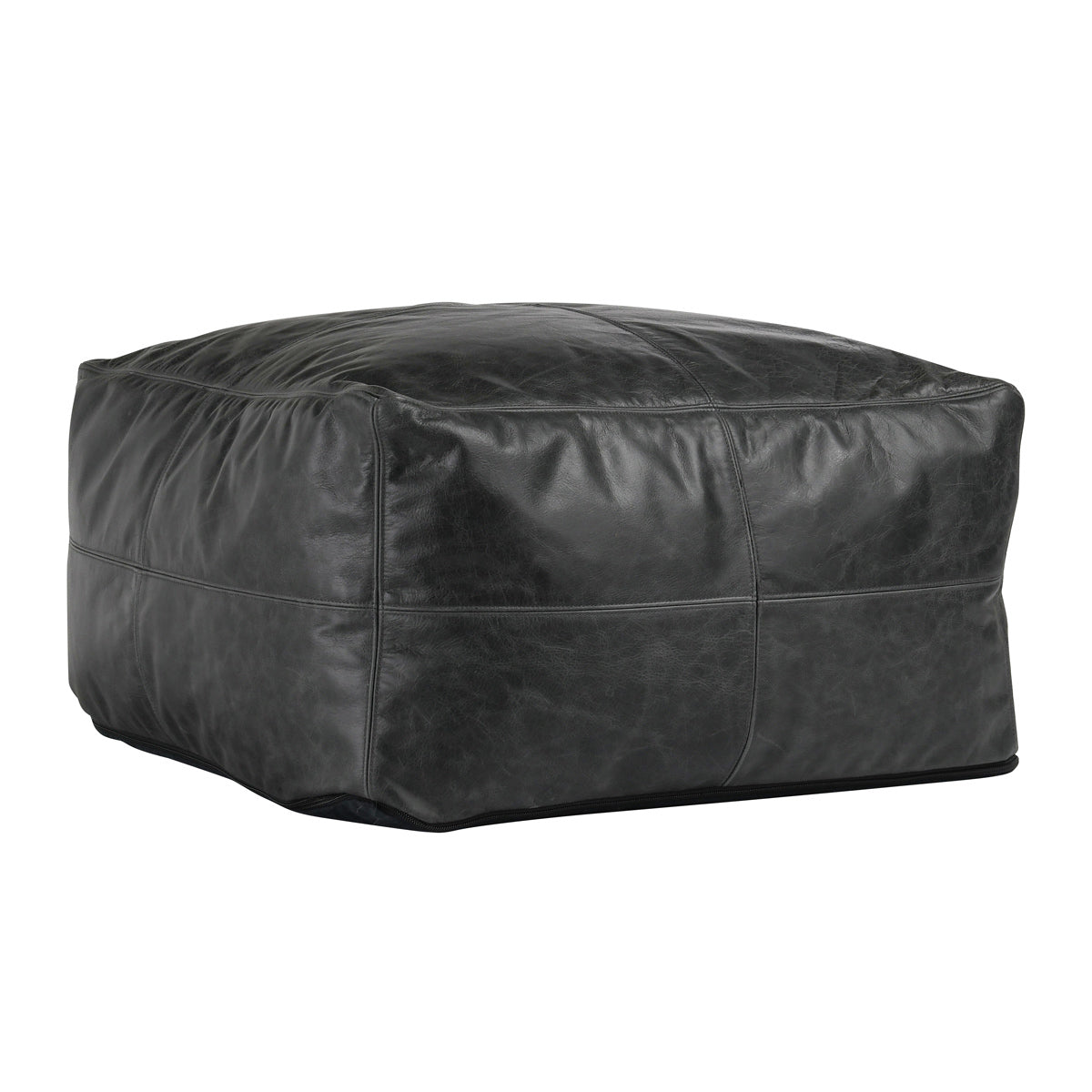 Leather Dexter Pouf