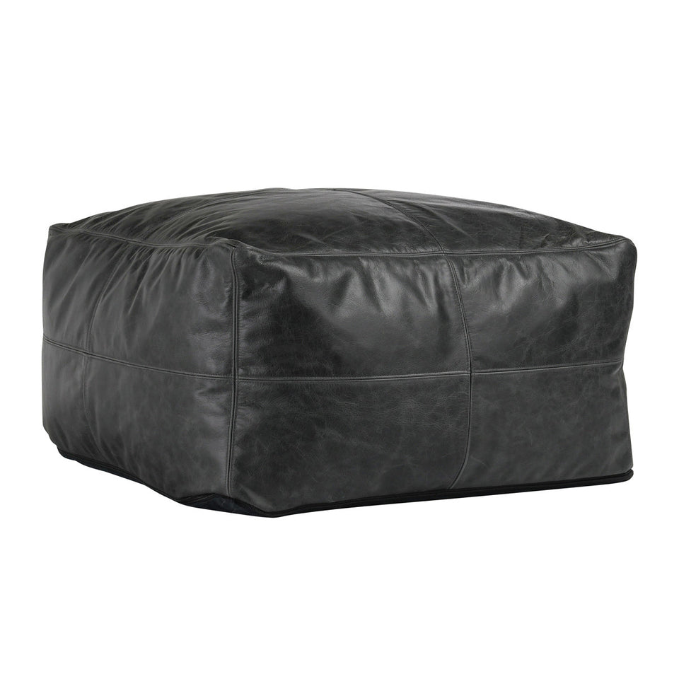Leather Dexter Pouf