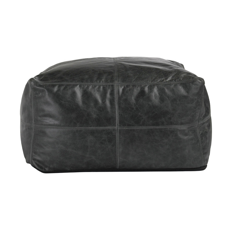Leather Dexter Pouf