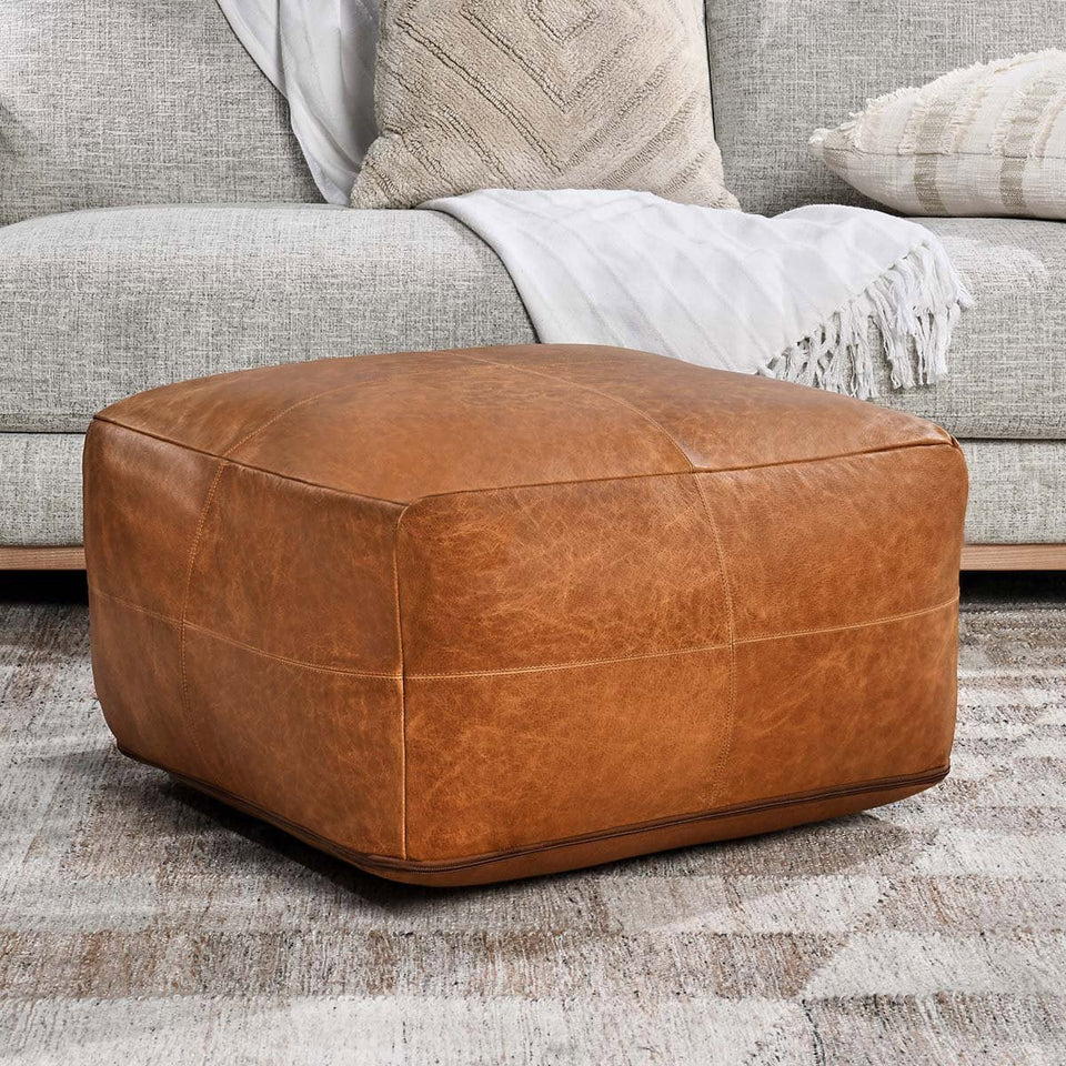 Leather Dumont Pouf