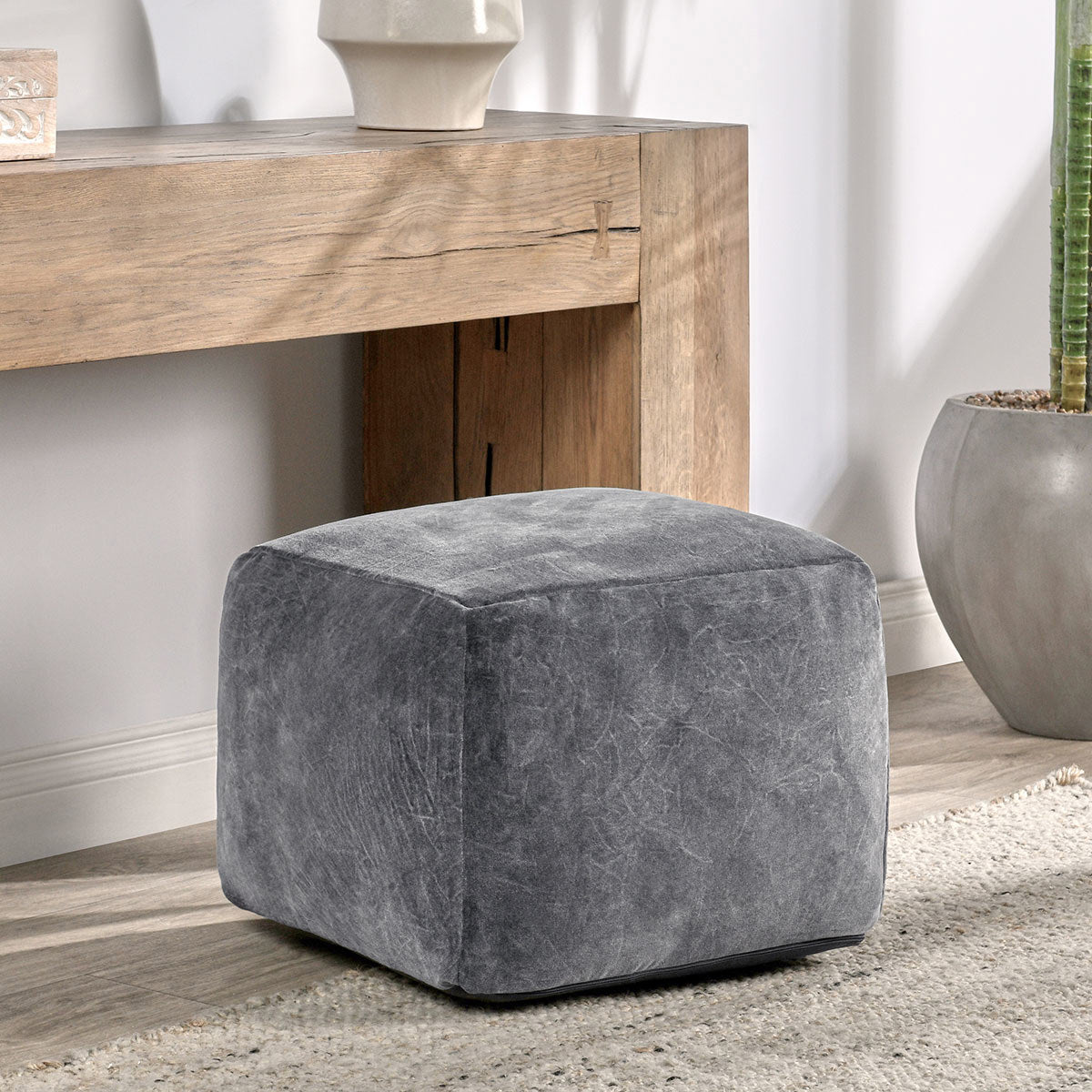 Heirloom Velvet Pouf