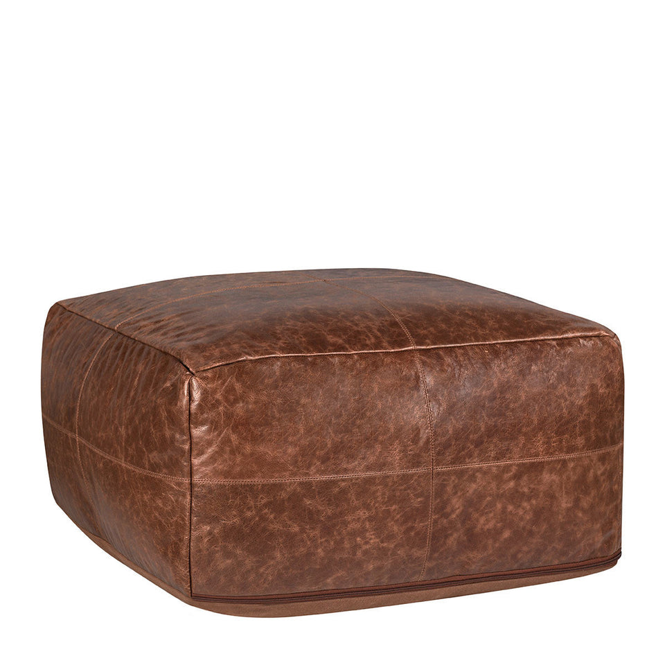 Leather Kona Pouf
