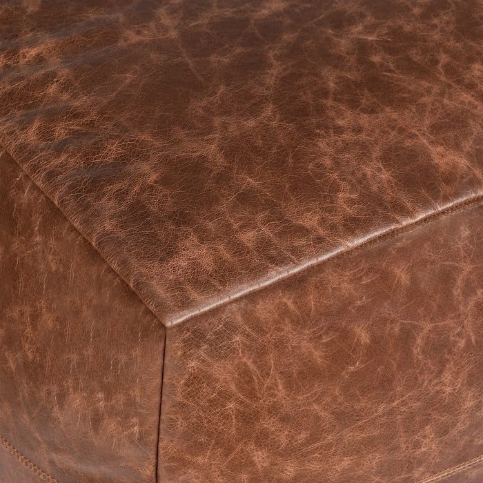 Leather Kona Pouf