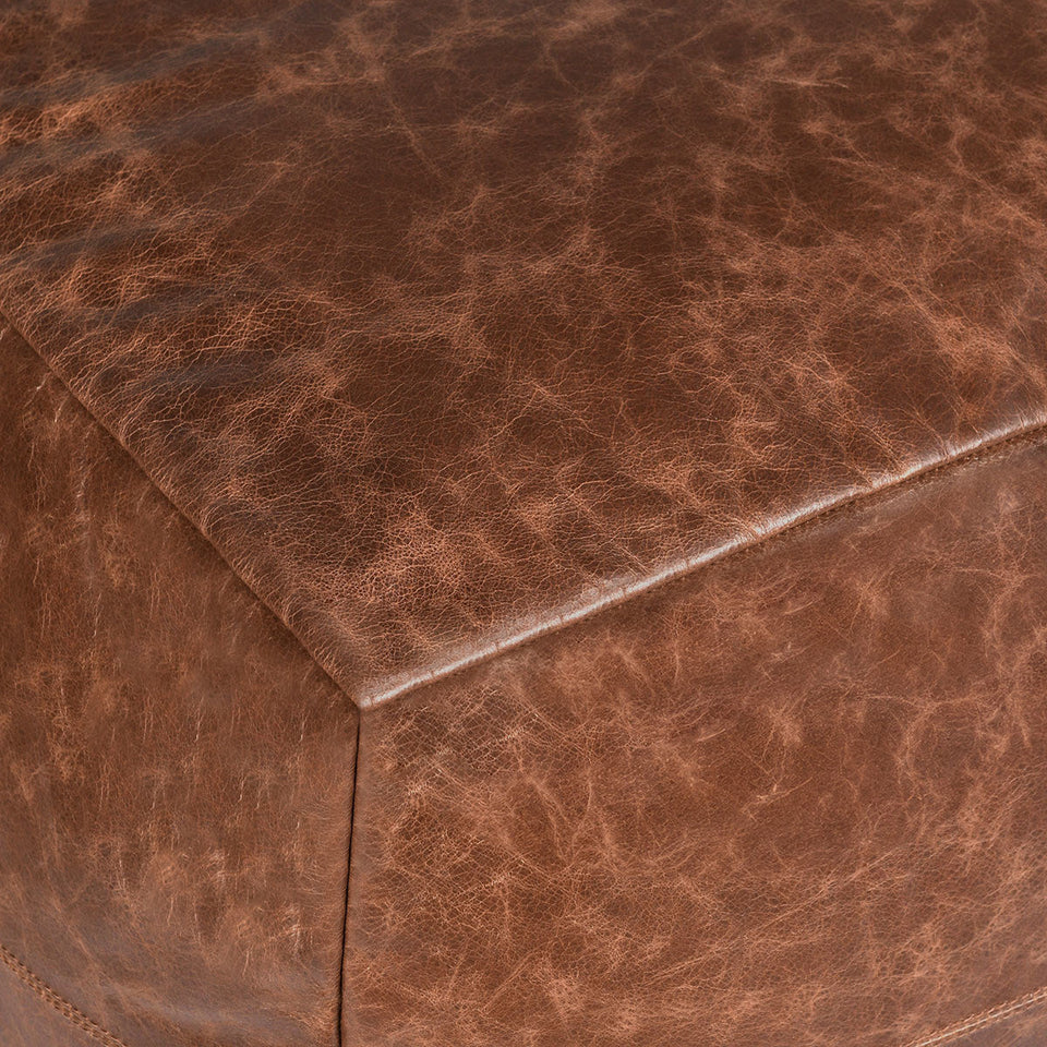 Leather Kona Pouf