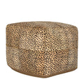 Leopard Hide Pouf